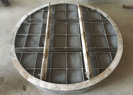 지원 반지와 광속을 가진 SS304 니트 메시 증기 액체 분리기